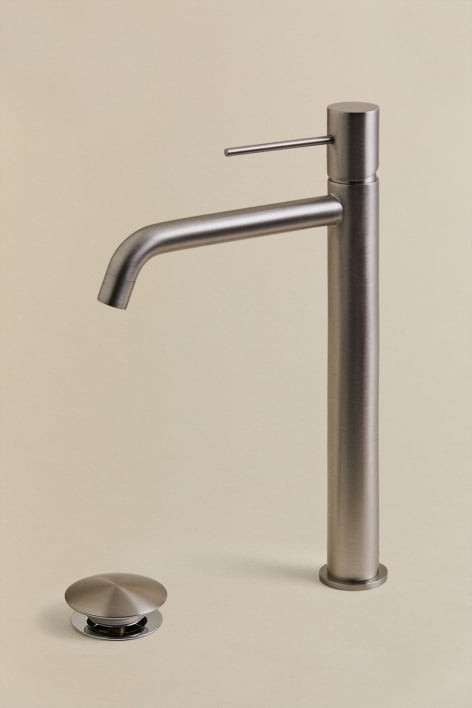 Ensemble robinet de lavabo et bonde de vidage en laiton Orveta Click-Clack