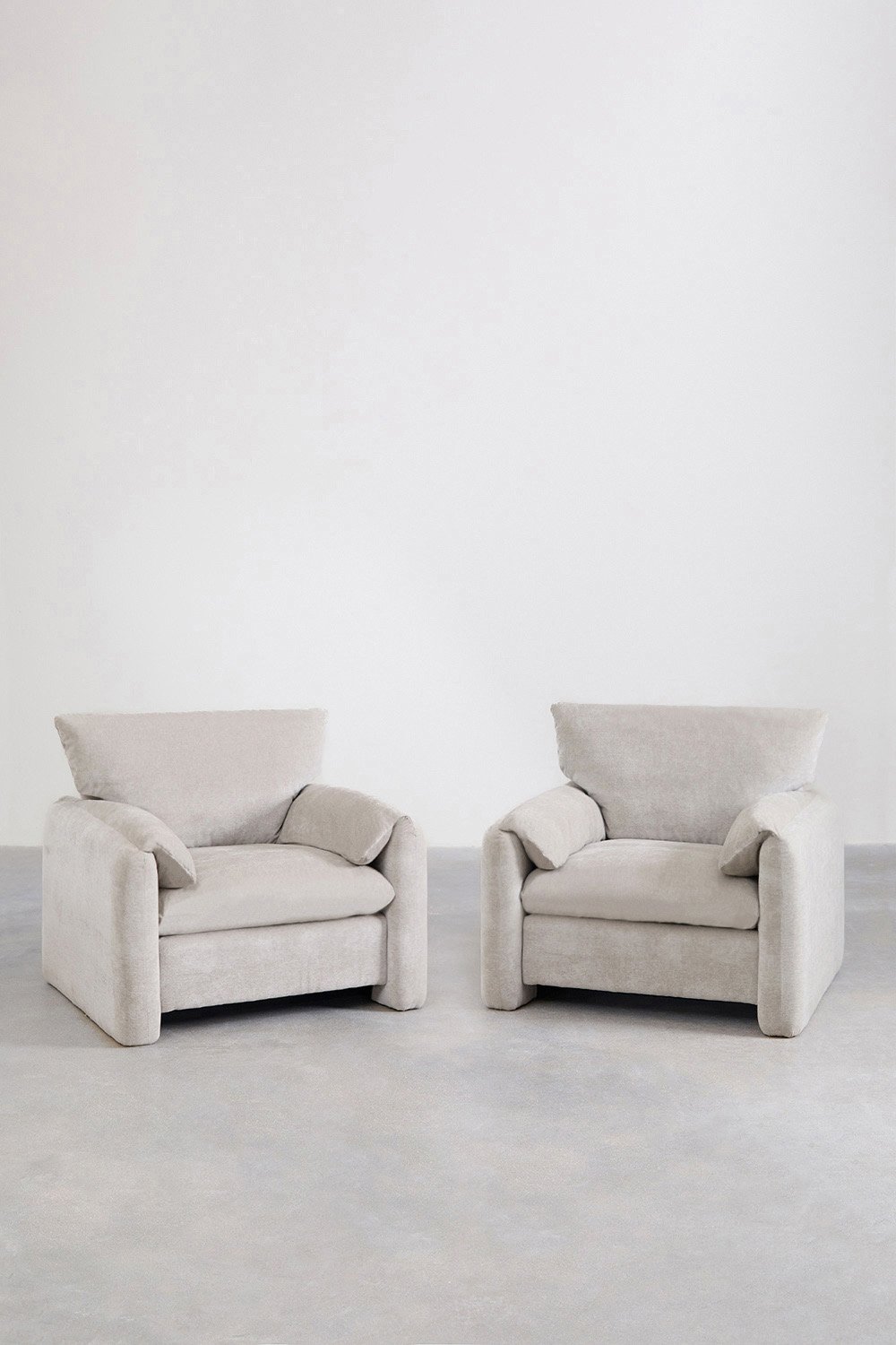 Pack de 2 Fauteuils tapissés Serra, image de la galerie 1