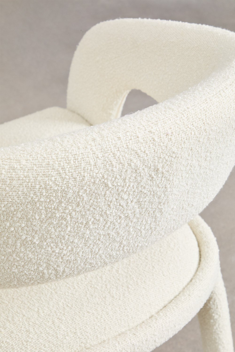 Lot de 4 chaises de salle à manger rembourrées Arazeina avec accoudoirs, image de la galerie 6