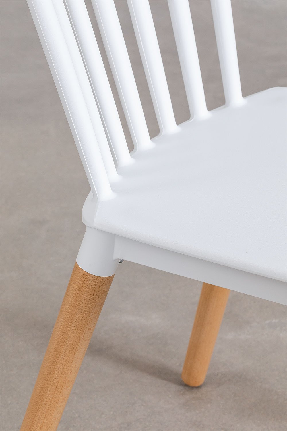 Pack de 2 chaises de salle à manger en bois de hêtre et polypropylène Royal, image de la galerie 6