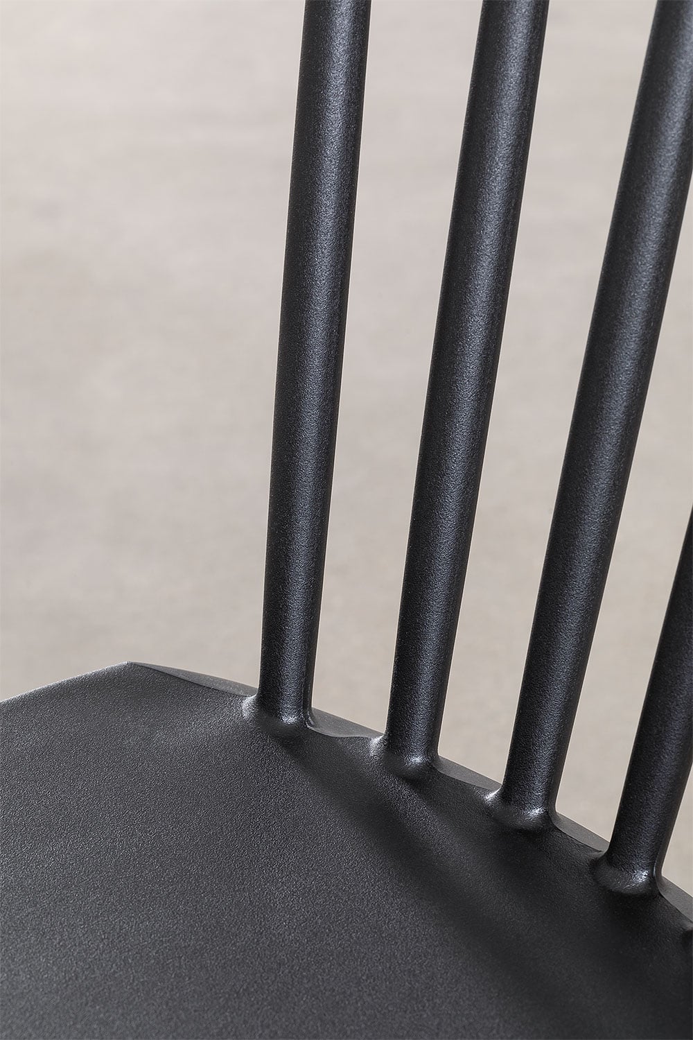 Pack de 4 chaises de salle à manger en bois de hêtre et polypropylène Royal, image de la galerie 7