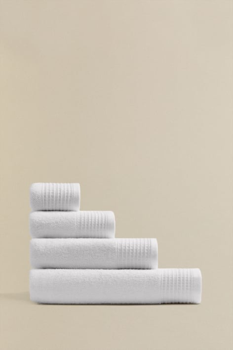 Serviette en coton éponge avec bordure Claritone