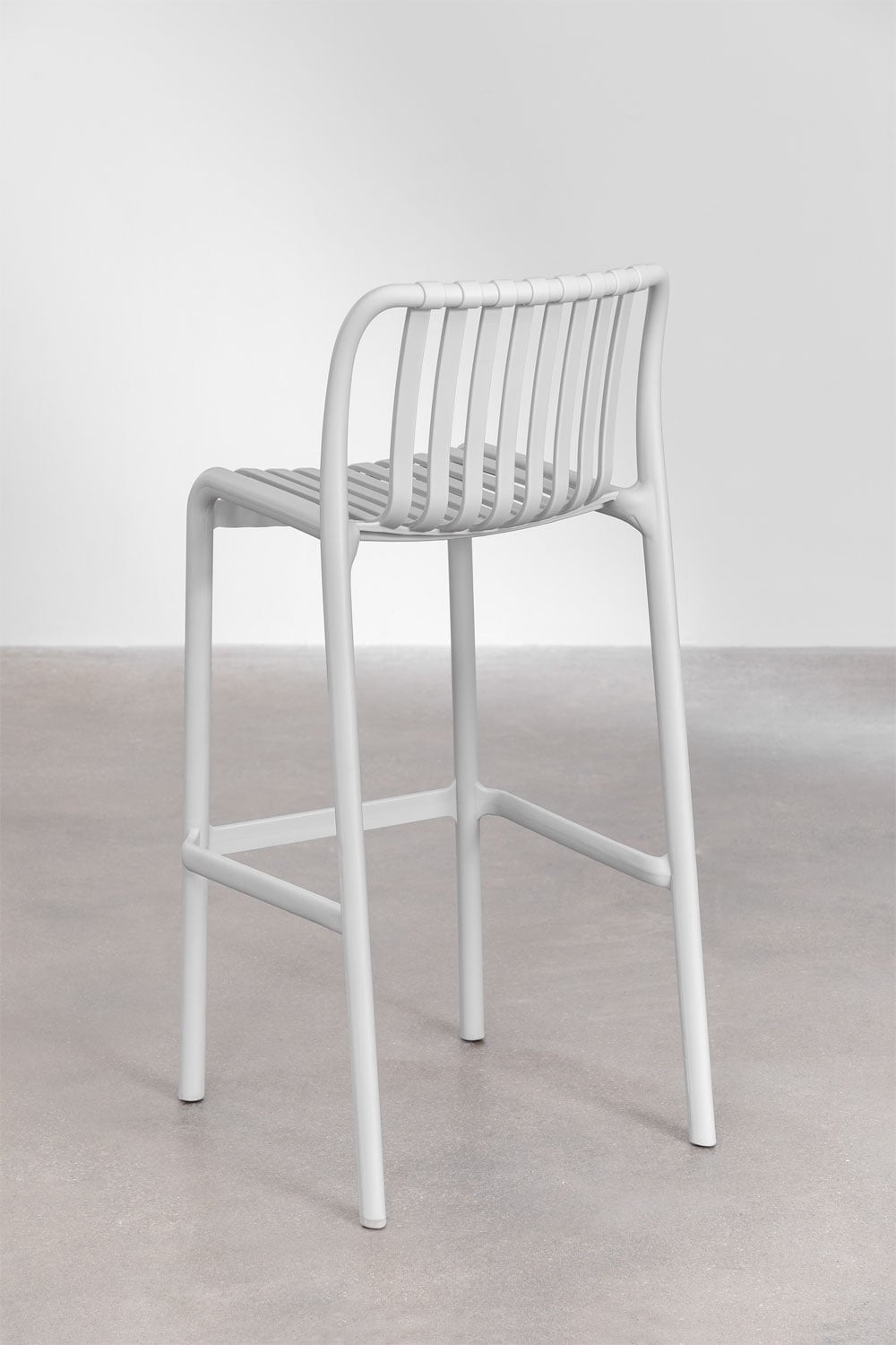 Lot de 2 tabourets de jardin empilables Wendell en polypropylène, image de la galerie 5