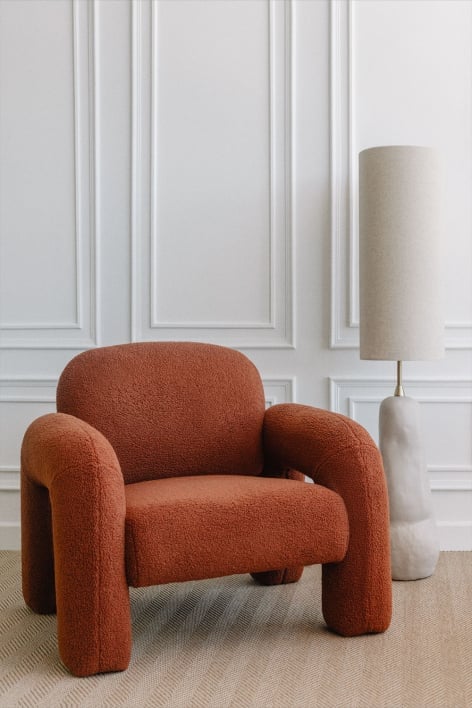 Fauteuil en peau de mouton Nicxon