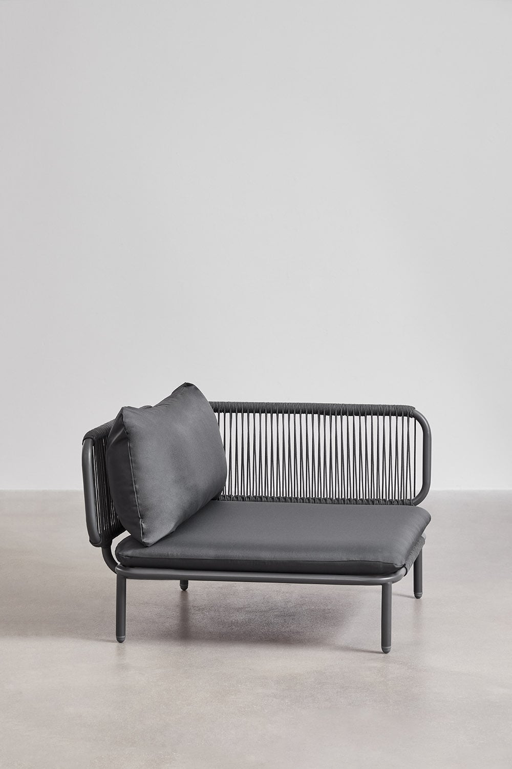 Module d'angle pour canapé modulaire de jardin en acier Roubly, image de la galerie 2