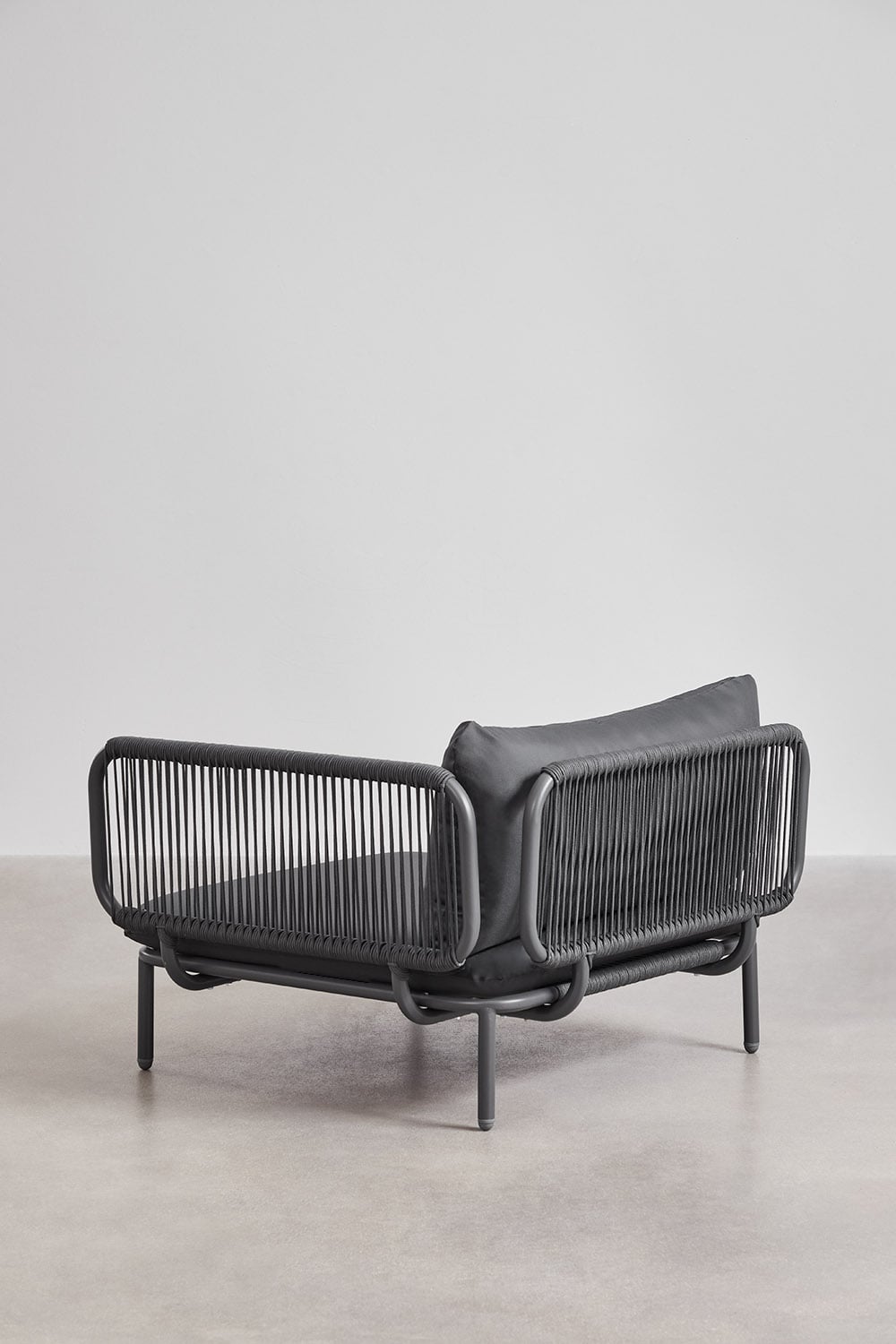 Module d'angle pour canapé modulaire de jardin en acier Roubly, image de la galerie 3
