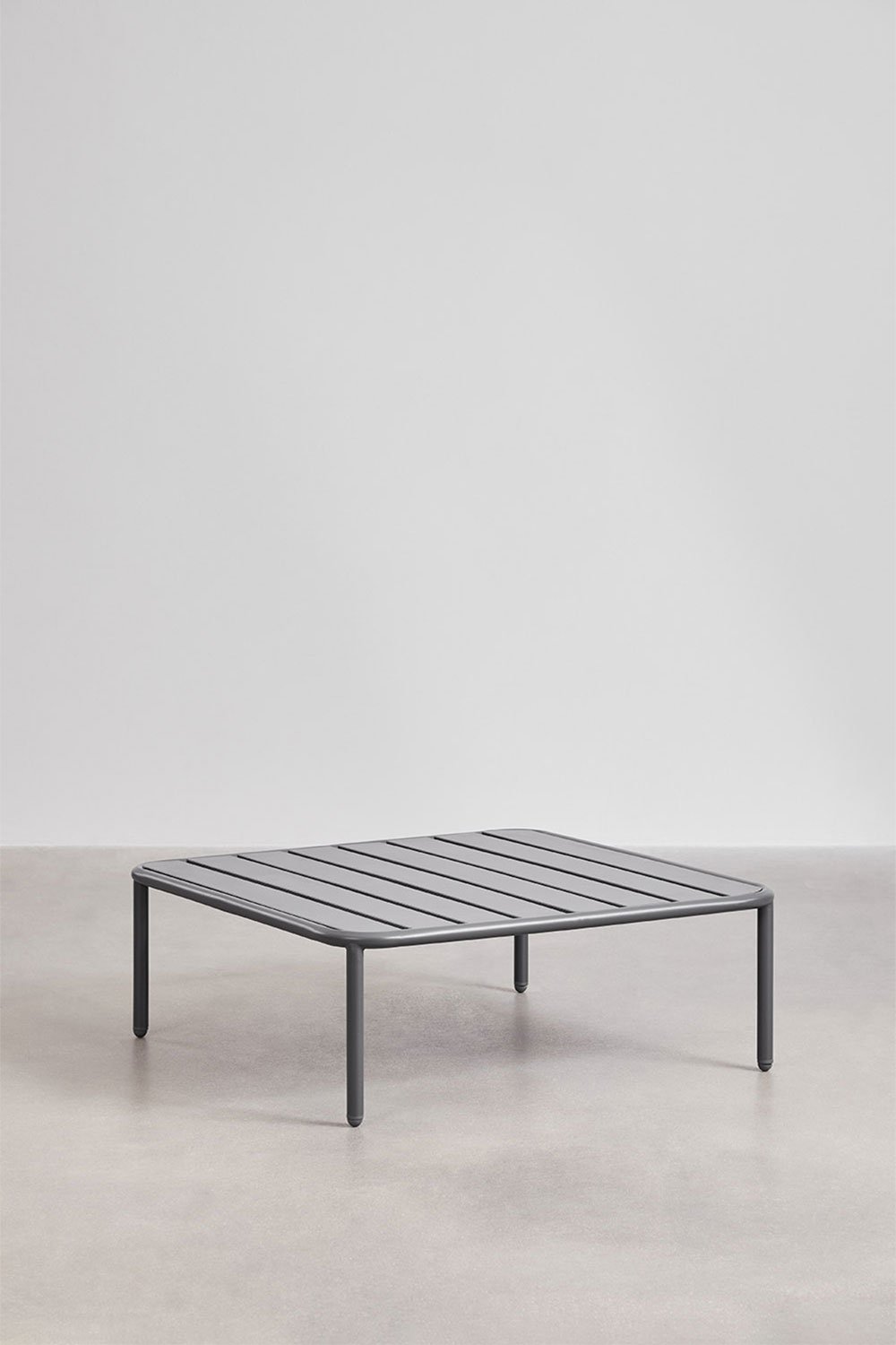 Table basse de jardin carrée en acier (90x90 cm) Roubly, image de la galerie 1