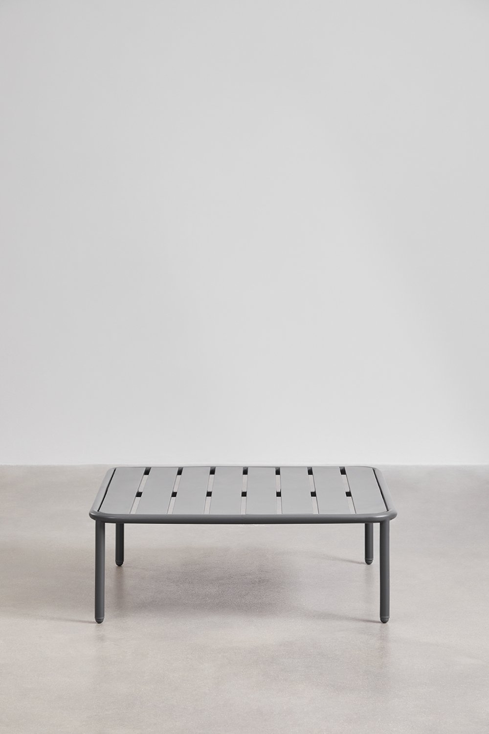 Table basse de jardin carrée en acier (90x90 cm) Roubly, image de la galerie 2