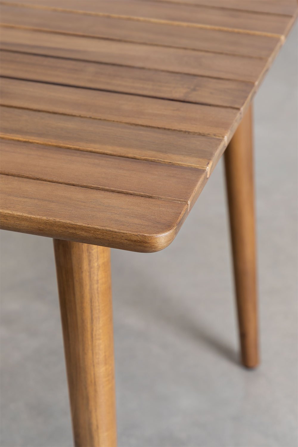 Table de cuisine carrée 90x90 cm en bois d'acacia Tenay, image de la galerie 5