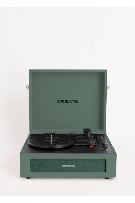 CREATE - RECORD PLAYER COMPACT -  Platine rétro avec lecteur/enregistreur Bluetooth, USB, SD, MicroSD et Mp3