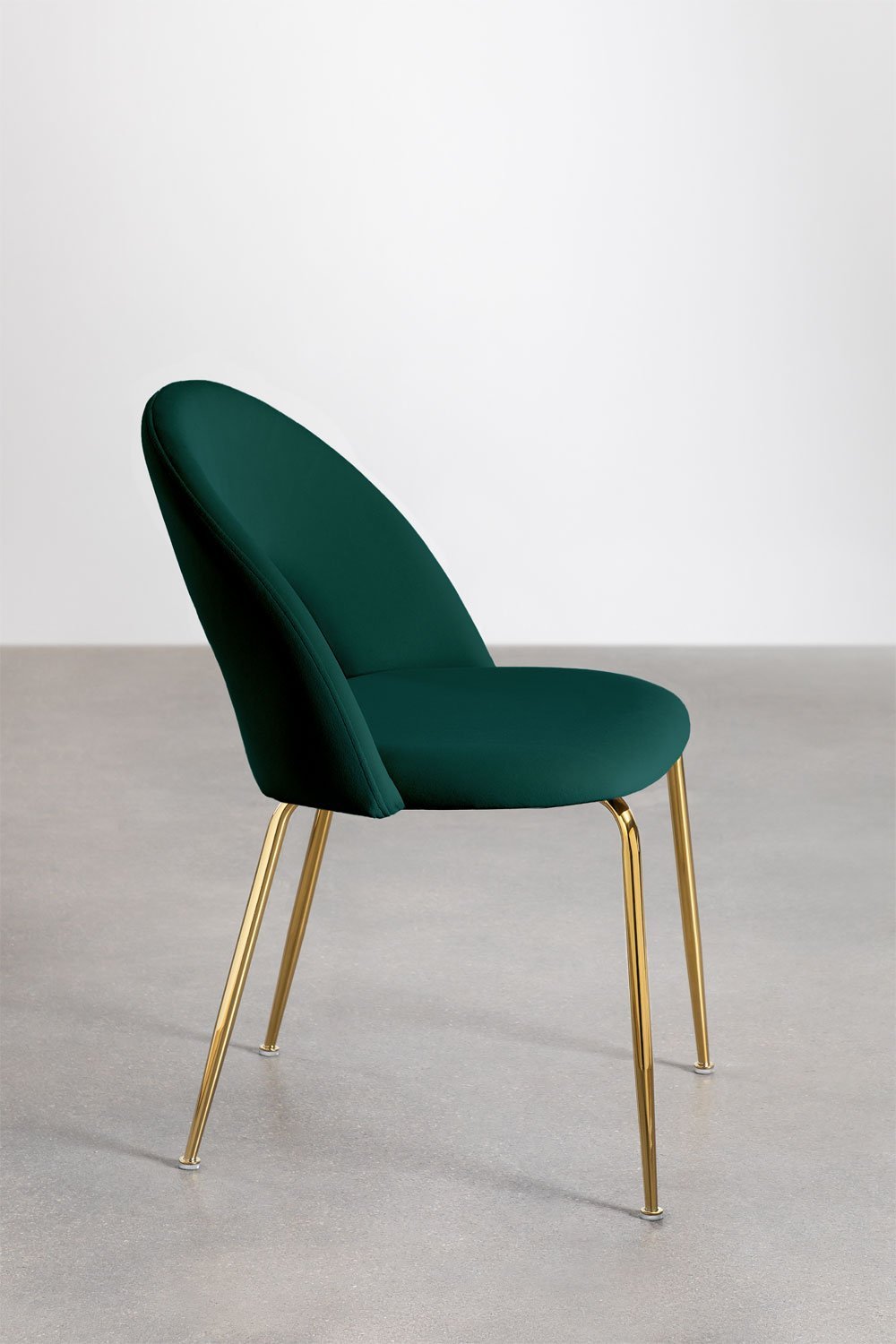 Pack de 4 chaises de salle à manger Glorys en velours    , image de la galerie 2