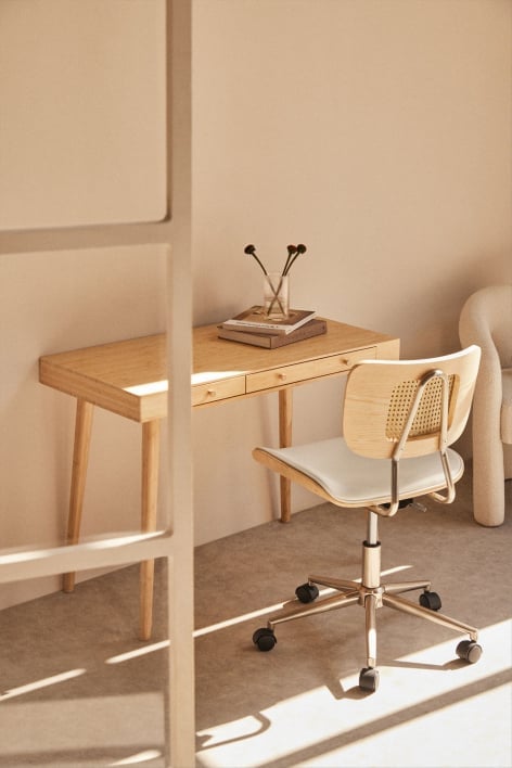 Bureau en bambou Takeo - NATUREL