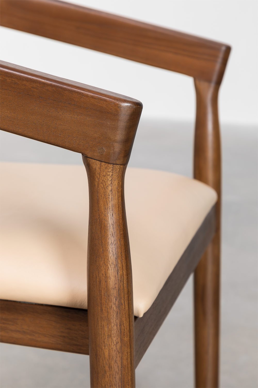 Pack de 2 chaises de salle à manger en cuir Visby, image de la galerie 7