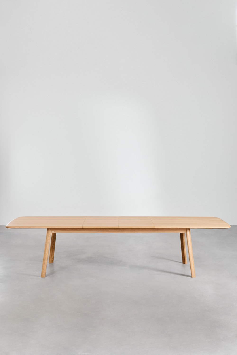 Table à manger rectangulaire extensible 220-320x95 cm en bois de Treveris, image de la galerie 7