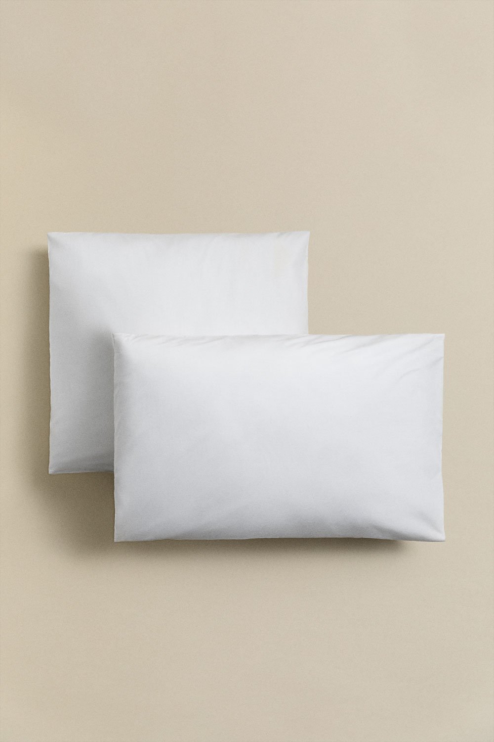 Lot de 2 taies d'oreiller en percale de coton Lesia 180 fils, image de la galerie 1