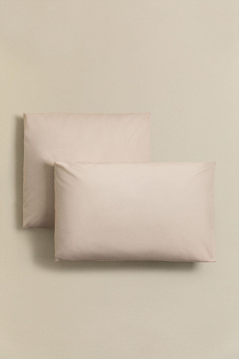 Lot de 2 taies d'oreiller en percale de coton Lesia 180 fils, image de la galerie 1