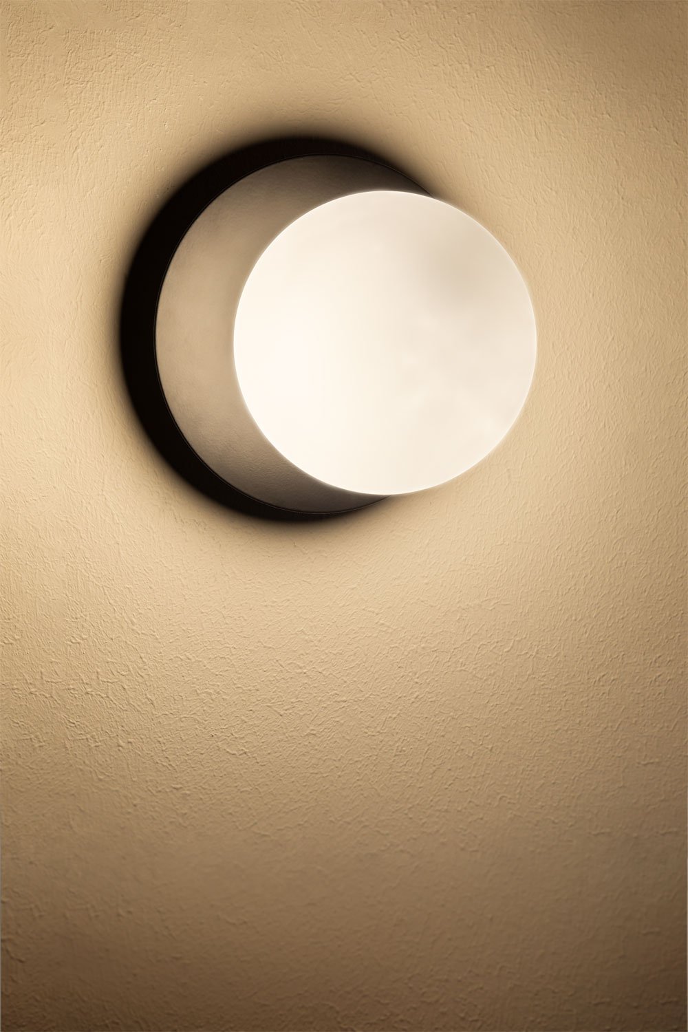 Applique de salle de bain en métal et verre Anine, image de la galerie 2