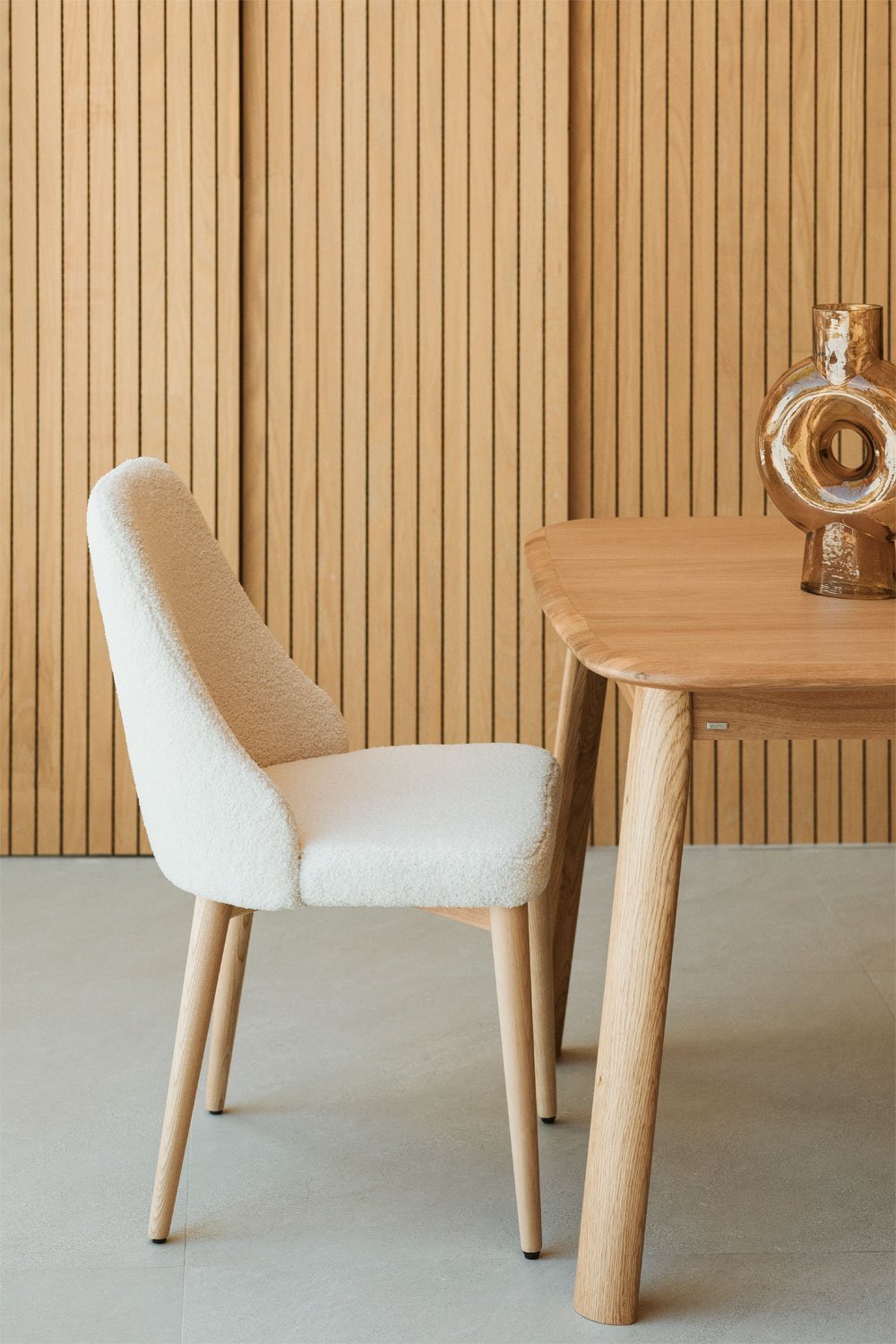 Pack de 2 chaises de salle à manger rembourrées Leiden, image de la galerie 1