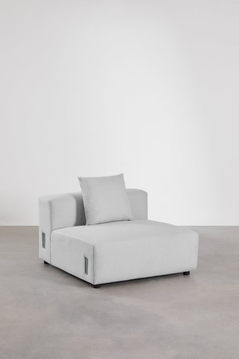 Module central (105x113 cm) avec coussin pour canapé modulaire Bruna