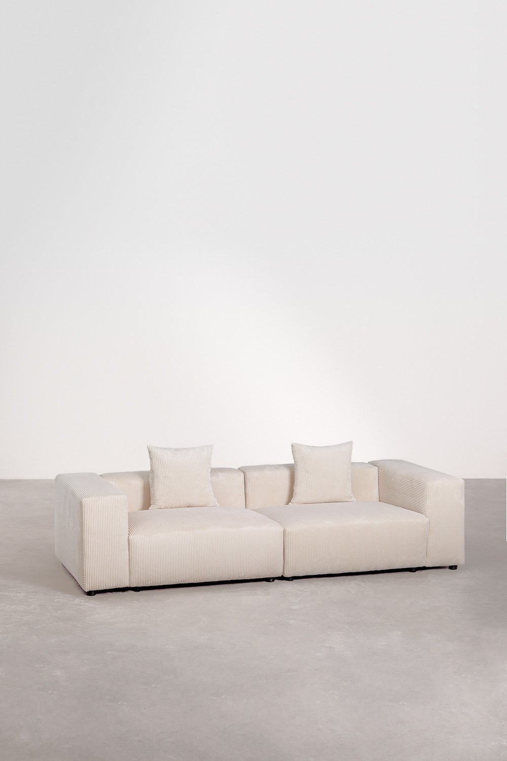 Canapé modulaire 2 pièces ↔︎270 cm avec accoudoir haut Bruna, image de la galerie 3