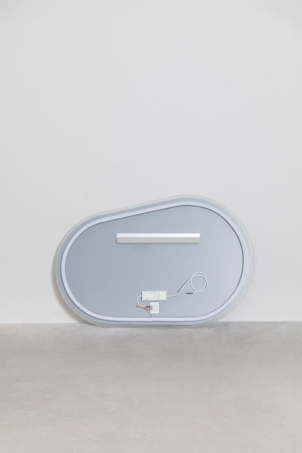 Miroir mural ovale pour salle de bain avec lumière LED et anti-buée Riben, image de la galerie 8