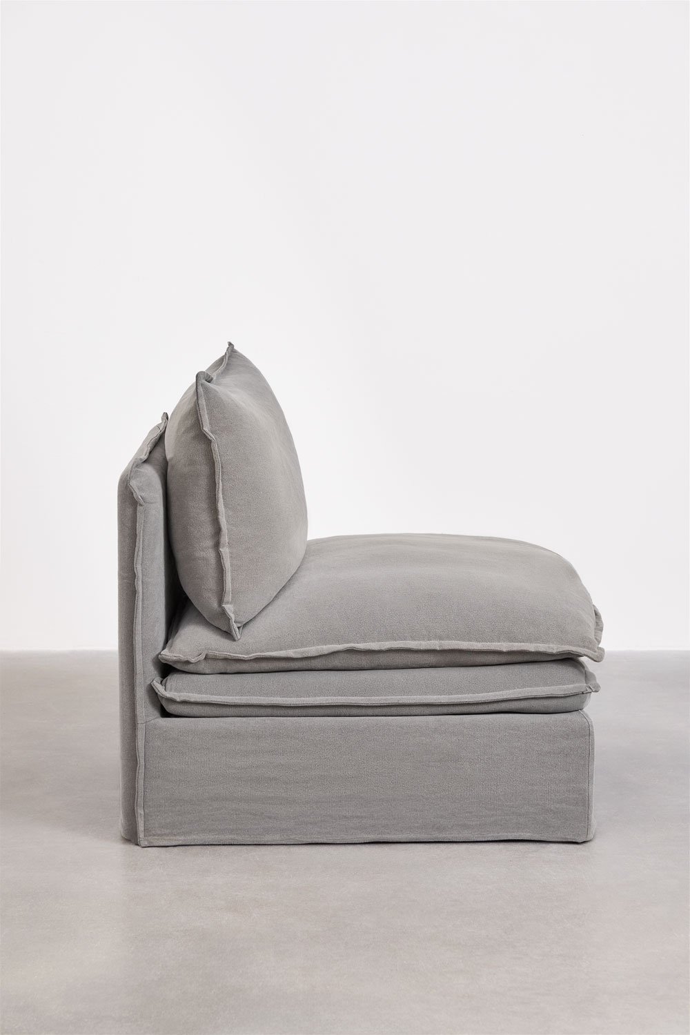 Fauteuil en lin et coton Grace, image de la galerie 3