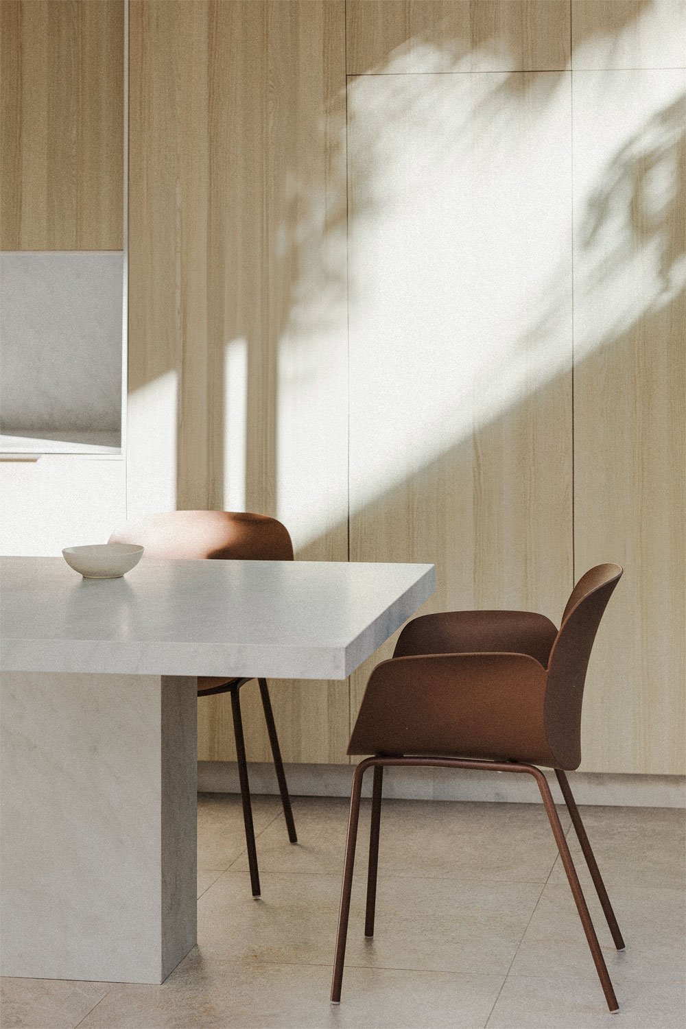 Pack de 2 chaises de salle à manger en polypropylène et fer Lynette, image de la galerie 1