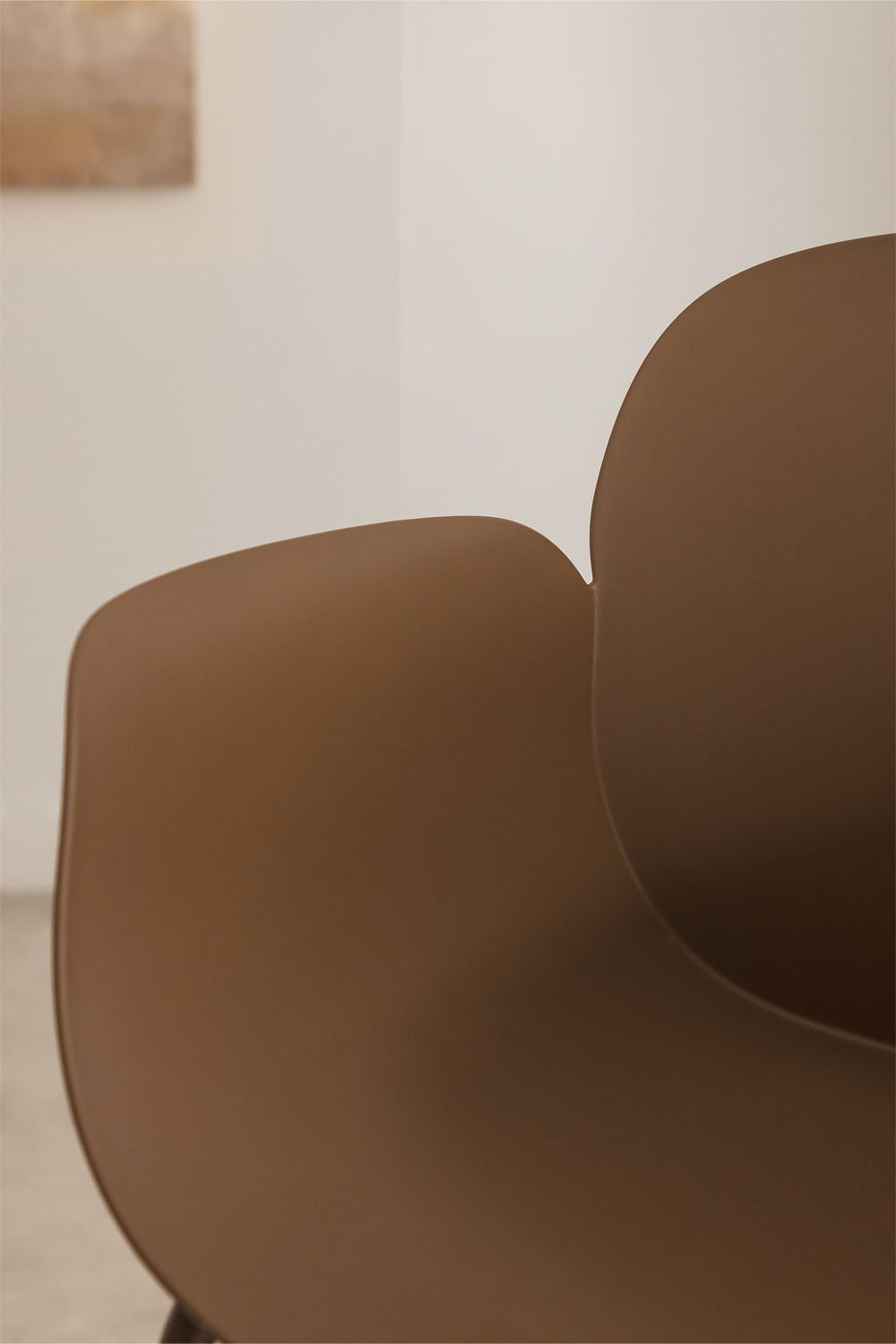 Pack de 2 chaises de salle à manger en polypropylène et fer Lynette, image de la galerie 2