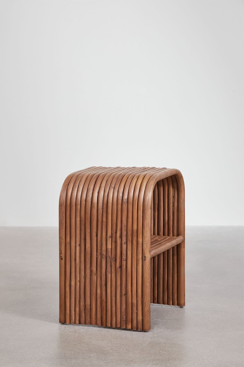 Table d'appoint rectangulaire en rotin (35x40 cm) Nolay, image de la galerie 4