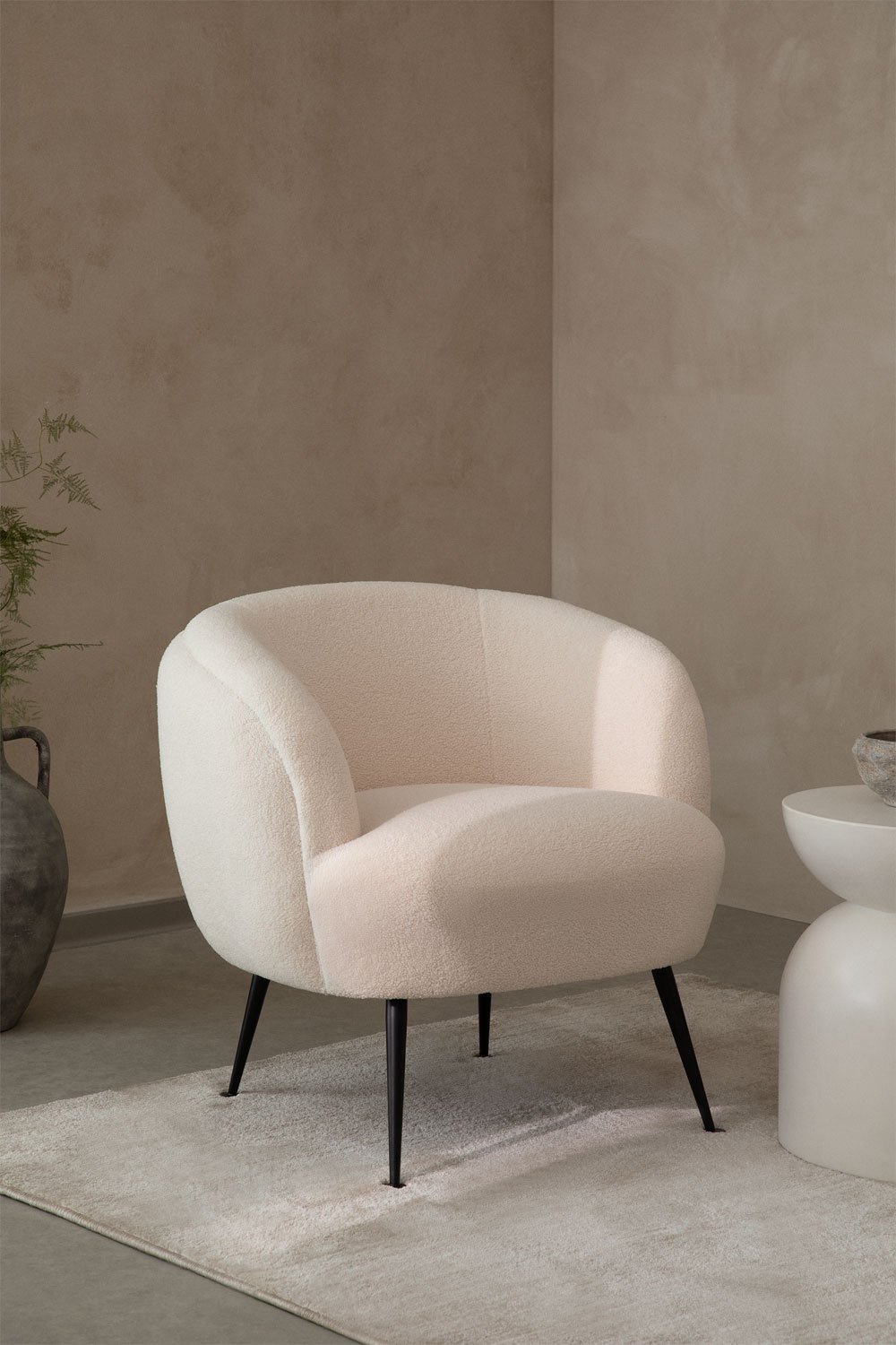 Fauteuil en Chenille Benos, image de la galerie 1