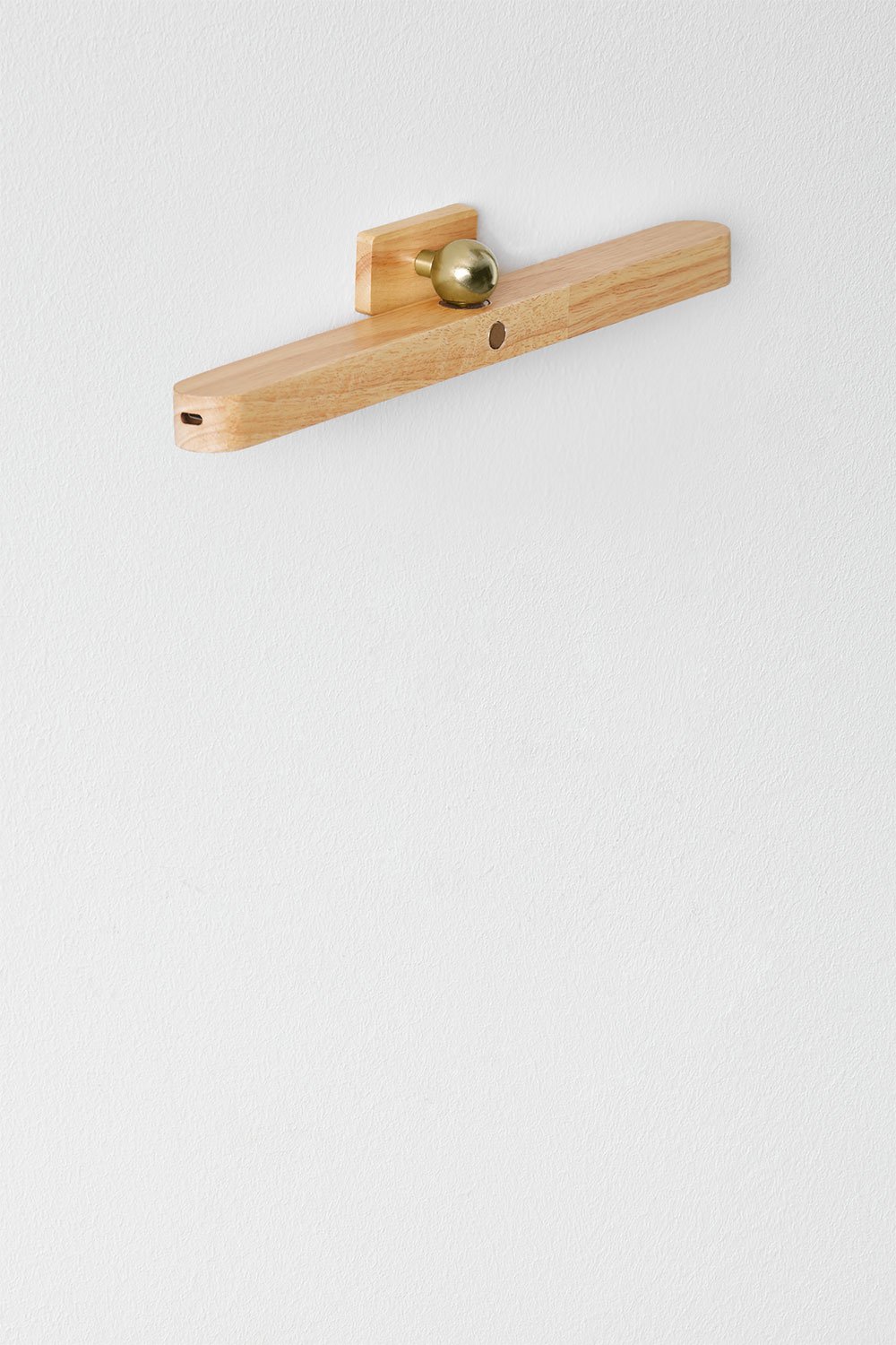 Applique LED en bois d'hévéa Davies, image de la galerie 1