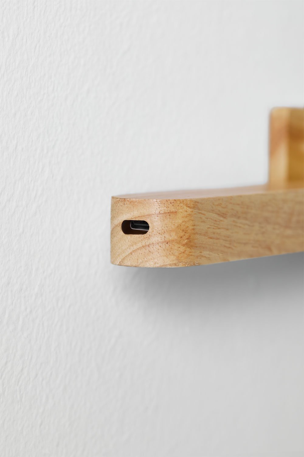 Applique LED en bois d'hévéa Davies, image de la galerie 6