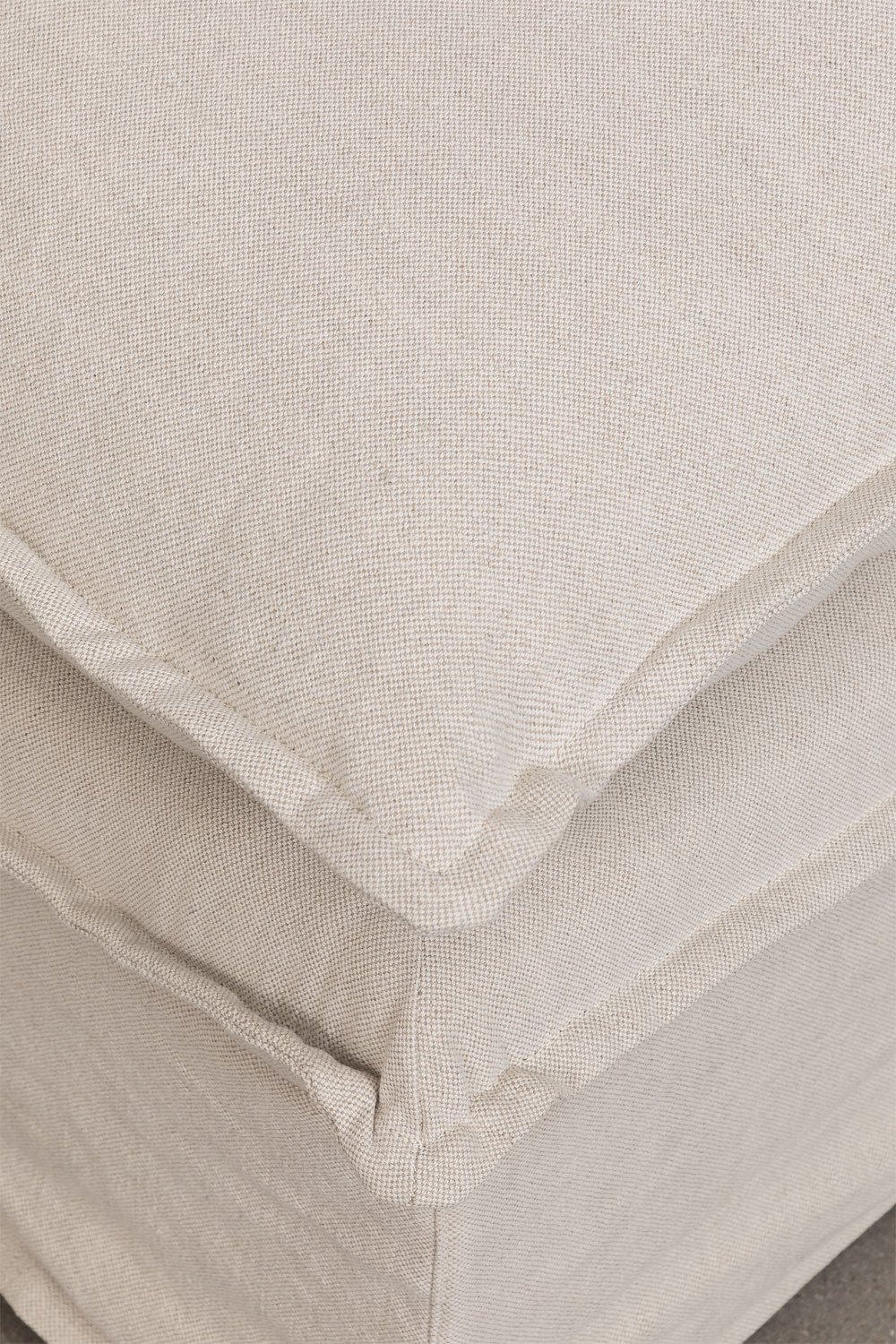 Pouf Grace en lin et coton, image de la galerie 2
