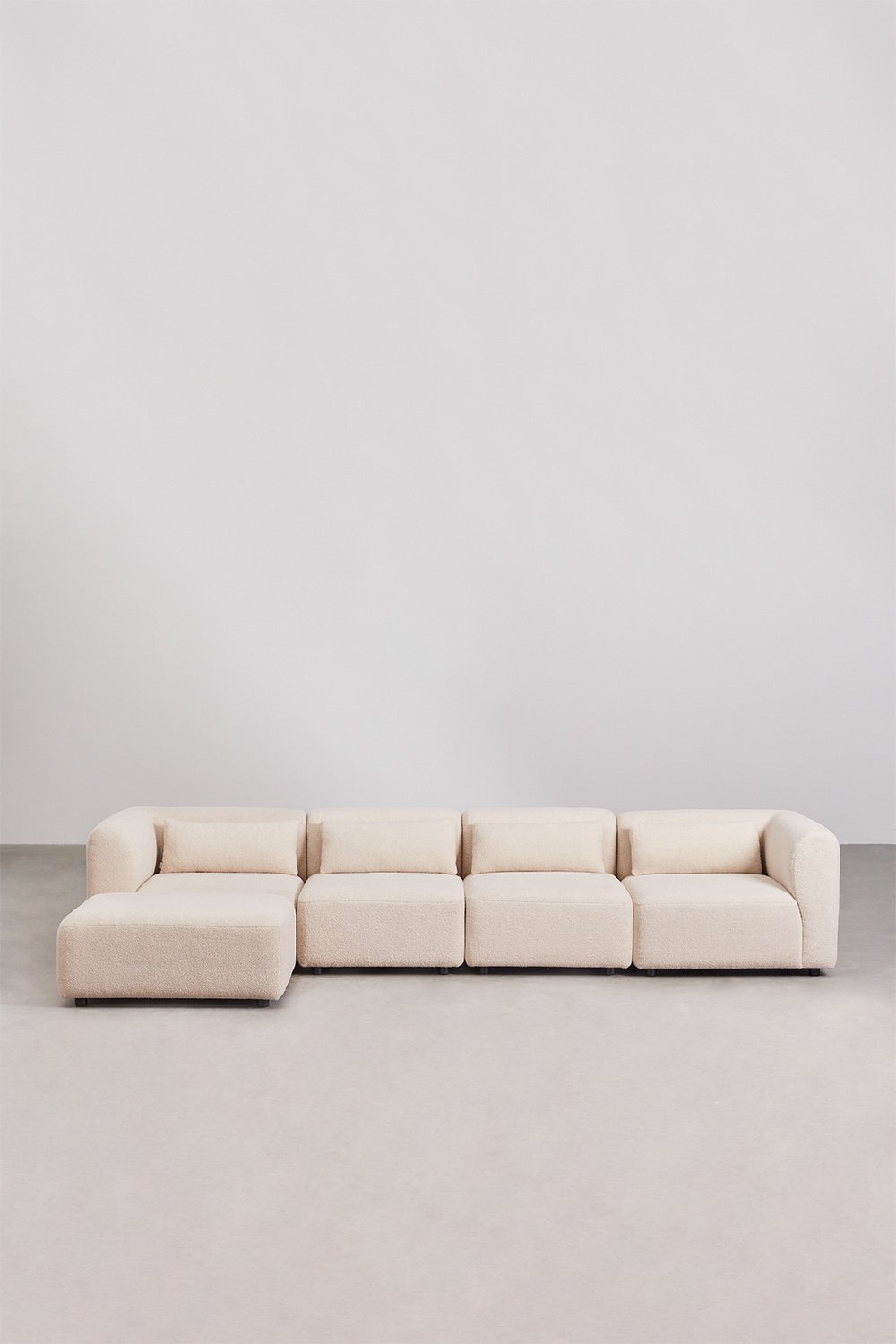 Canapé modulaire 4 pièces avec pouf Fogler, image de la galerie 3