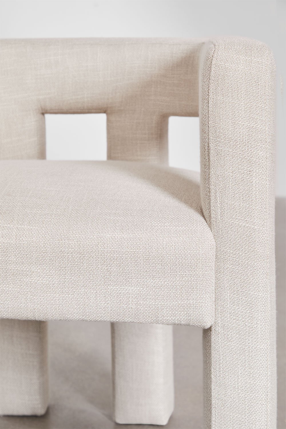 Chaise de salle à manger rembourrée avec accoudoirs Liara, image de la galerie 2