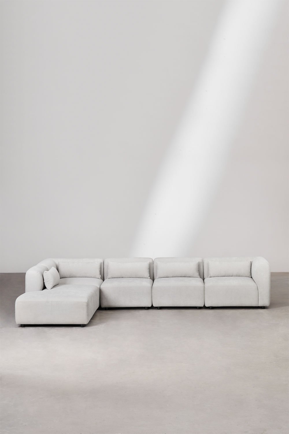 Canapé modulaire 5 pièces Fogler avec méridienne gauche, image de la galerie 3