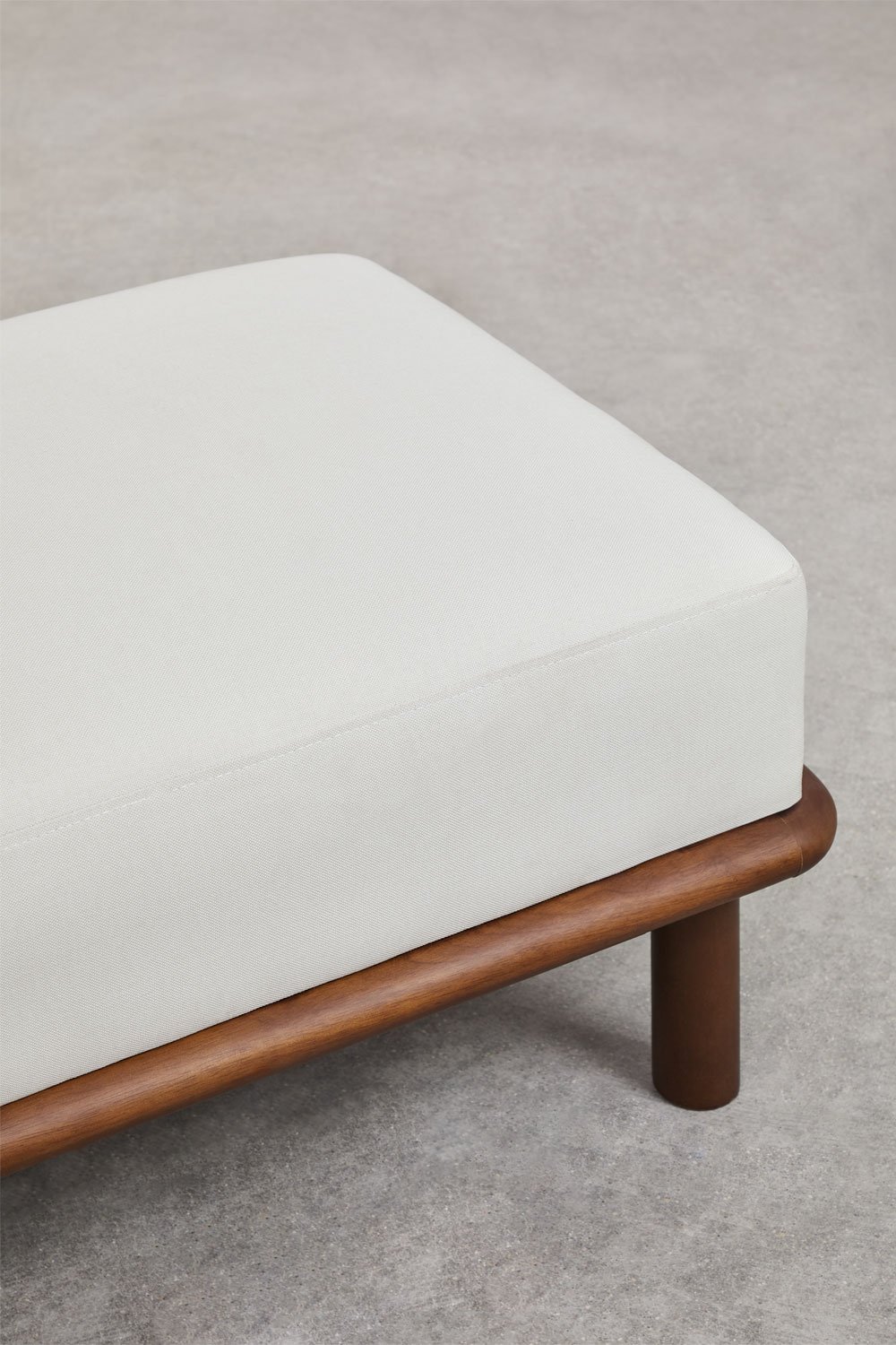 Banc en bois d'hévéa et tissu Veral , image de la galerie 5