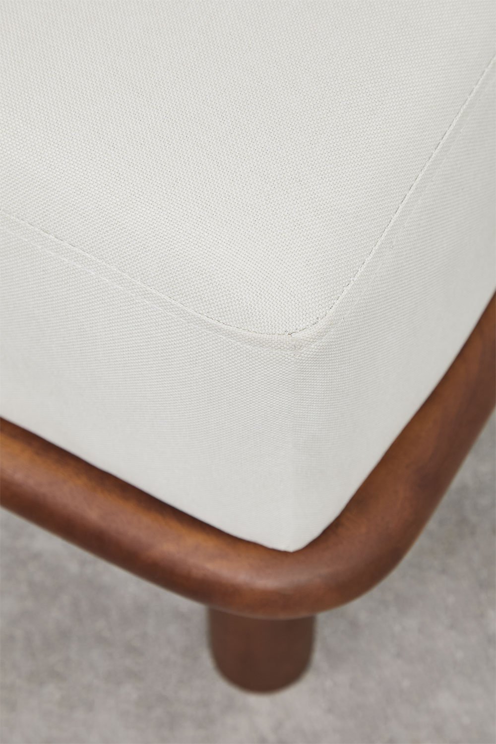 Banc en bois d'hévéa et tissu Veral , image de la galerie 6