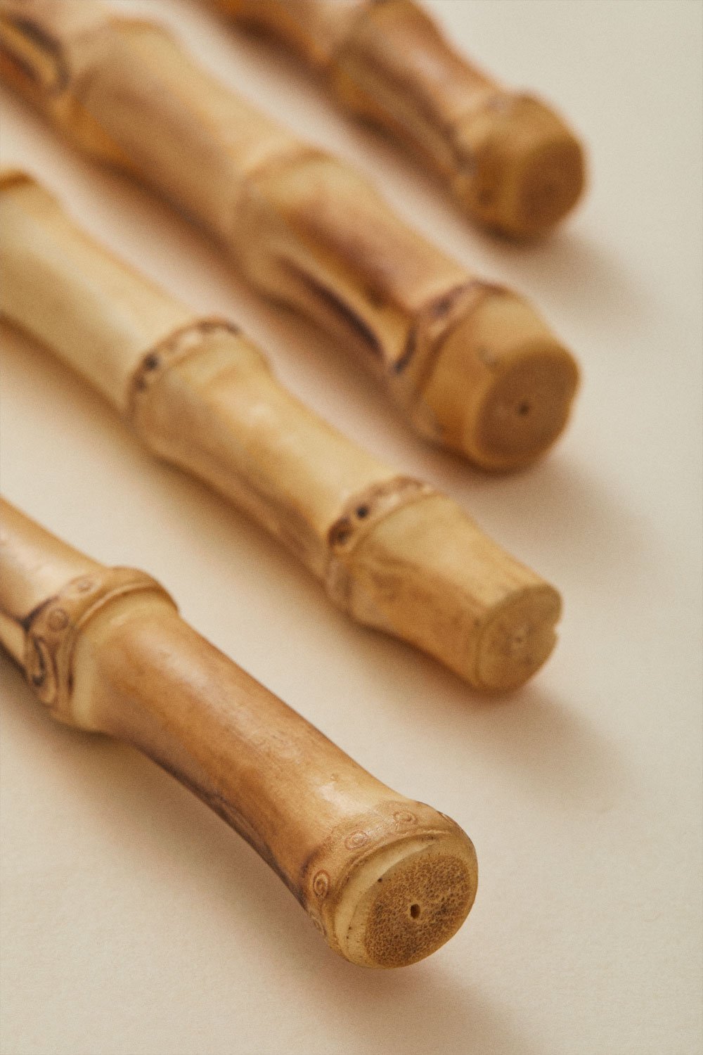 Couverts en acier inoxydable avec manche en bambou, 16 pièces Visola, image de la galerie 5