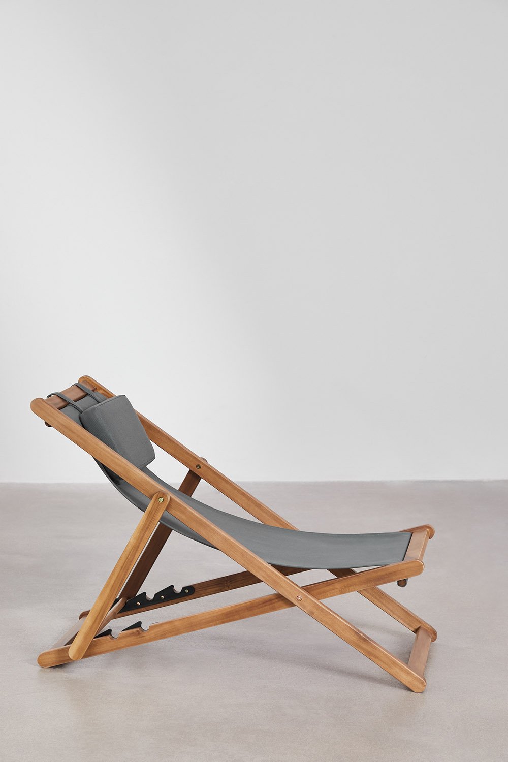 Hamaca pliante avec coussin en bois Kardis, image de la galerie 4