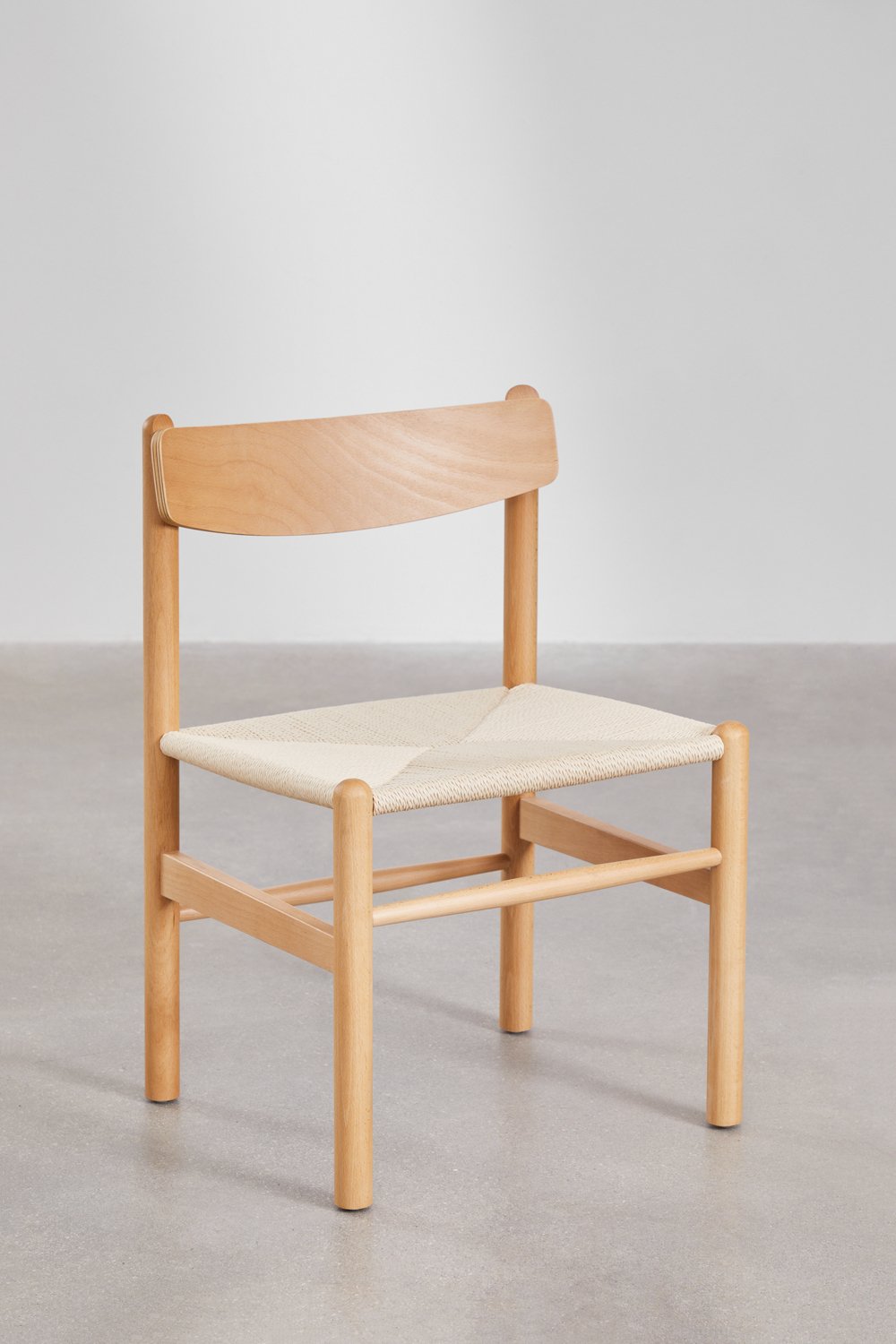 Pack de 2 chaises de salle à manger en bois Mauren, image de la galerie 1