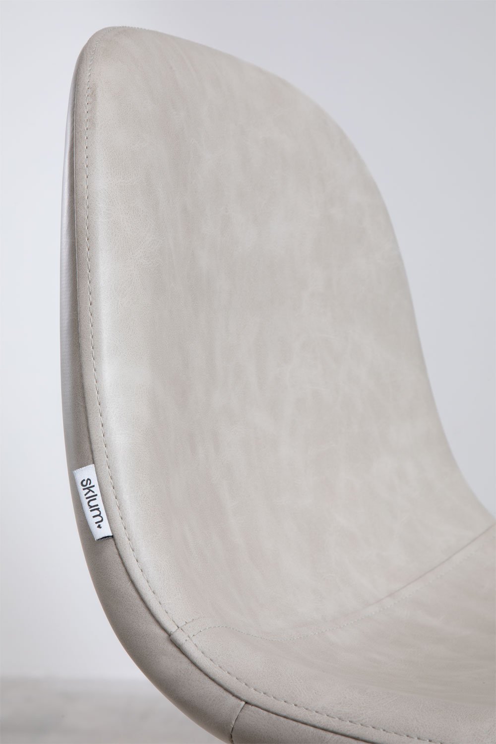 Tabouret haut Glamm en simili cuir, image de la galerie 5