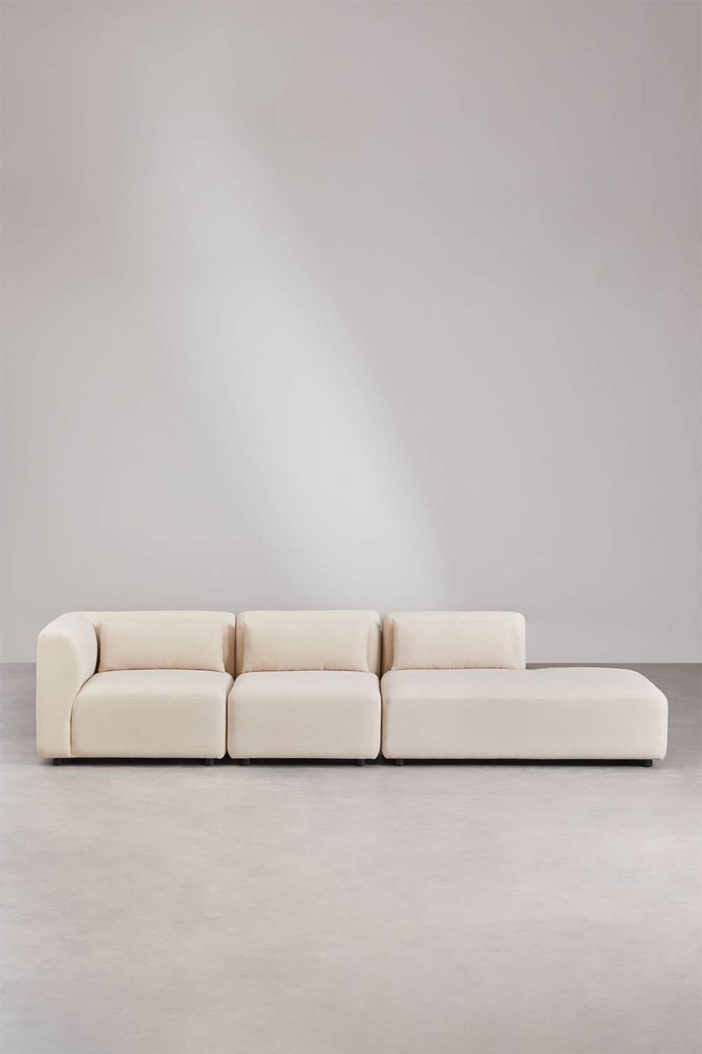 Canapé modulaire d'angle 3 pièces Fogler avec méridienne droite, image de la galerie 3