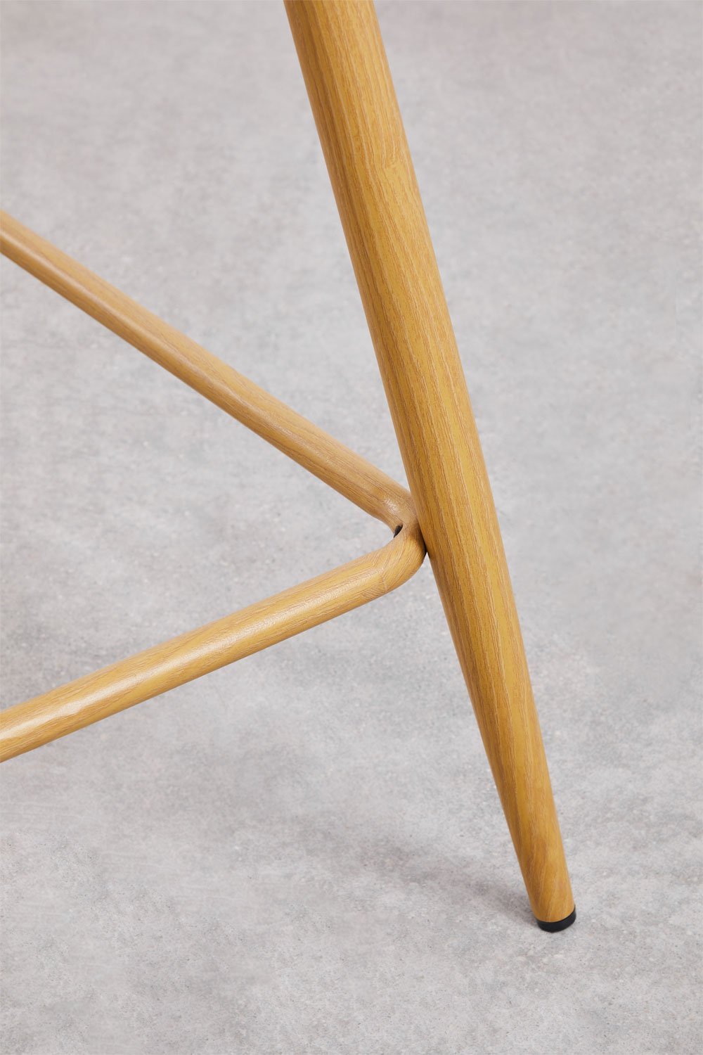 Tabouret haut en velours Glamm, image de la galerie 6