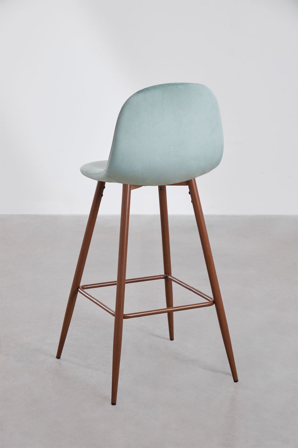 Pack de 2 tabourets hauts en velours Glamm, image de la galerie 3