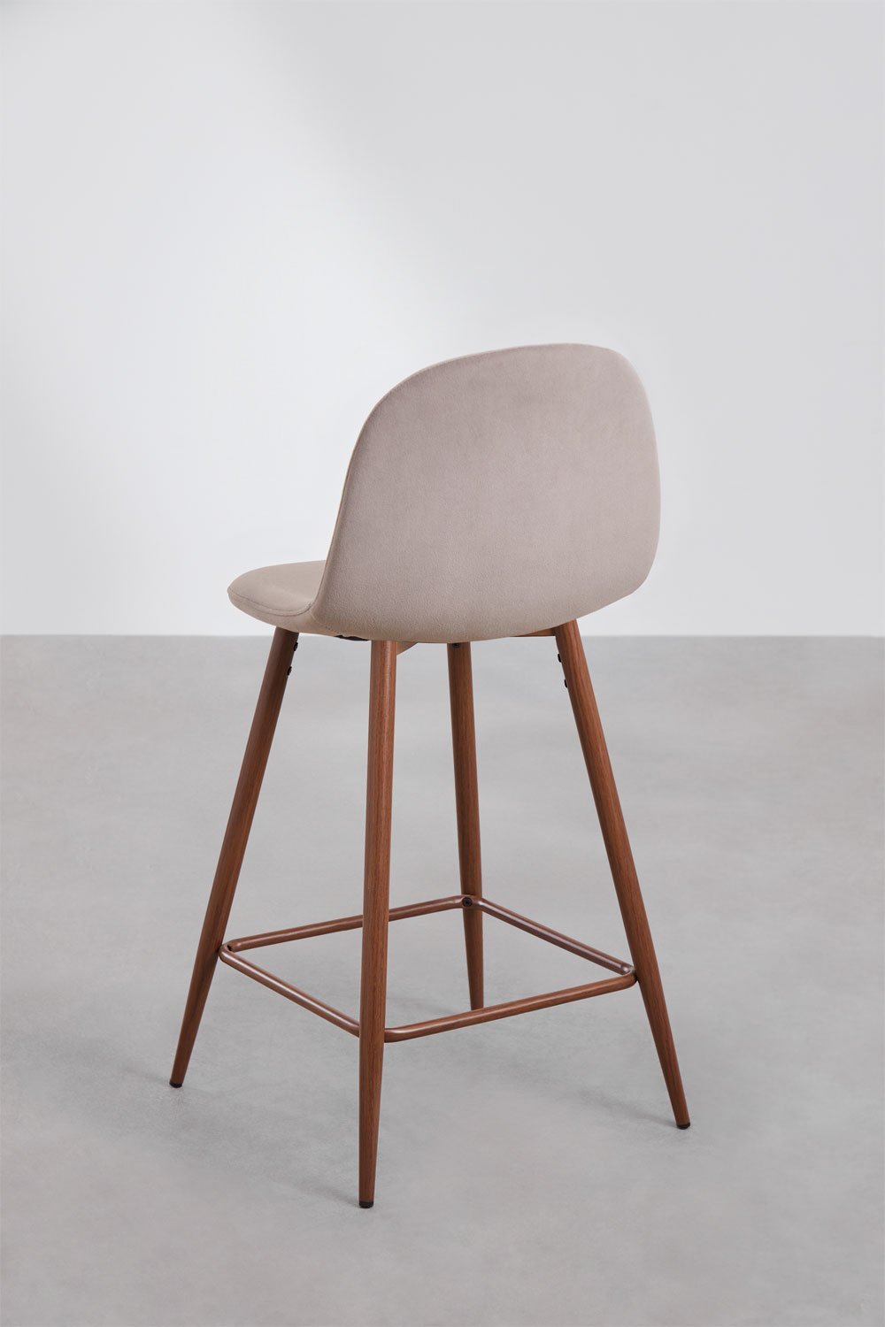 Pack de 4 tabourets hauts en velours Glamm , image de la galerie 3