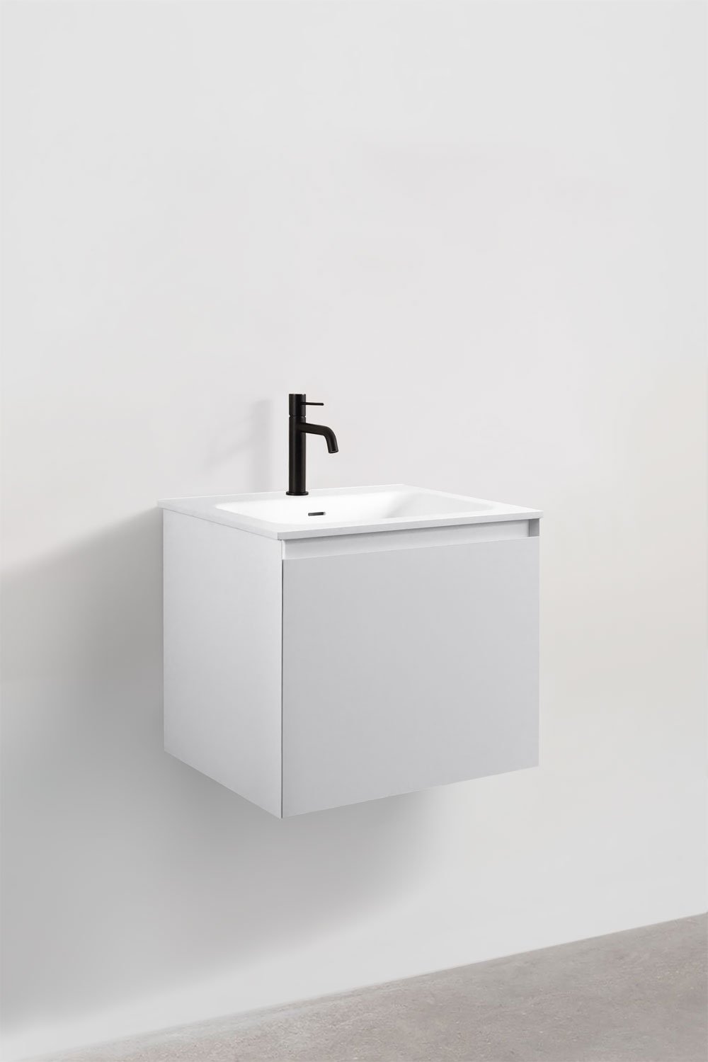 Ensemble de meubles de salle de bain en bois Macrae avec lavabo intégré    , image de la galerie 2