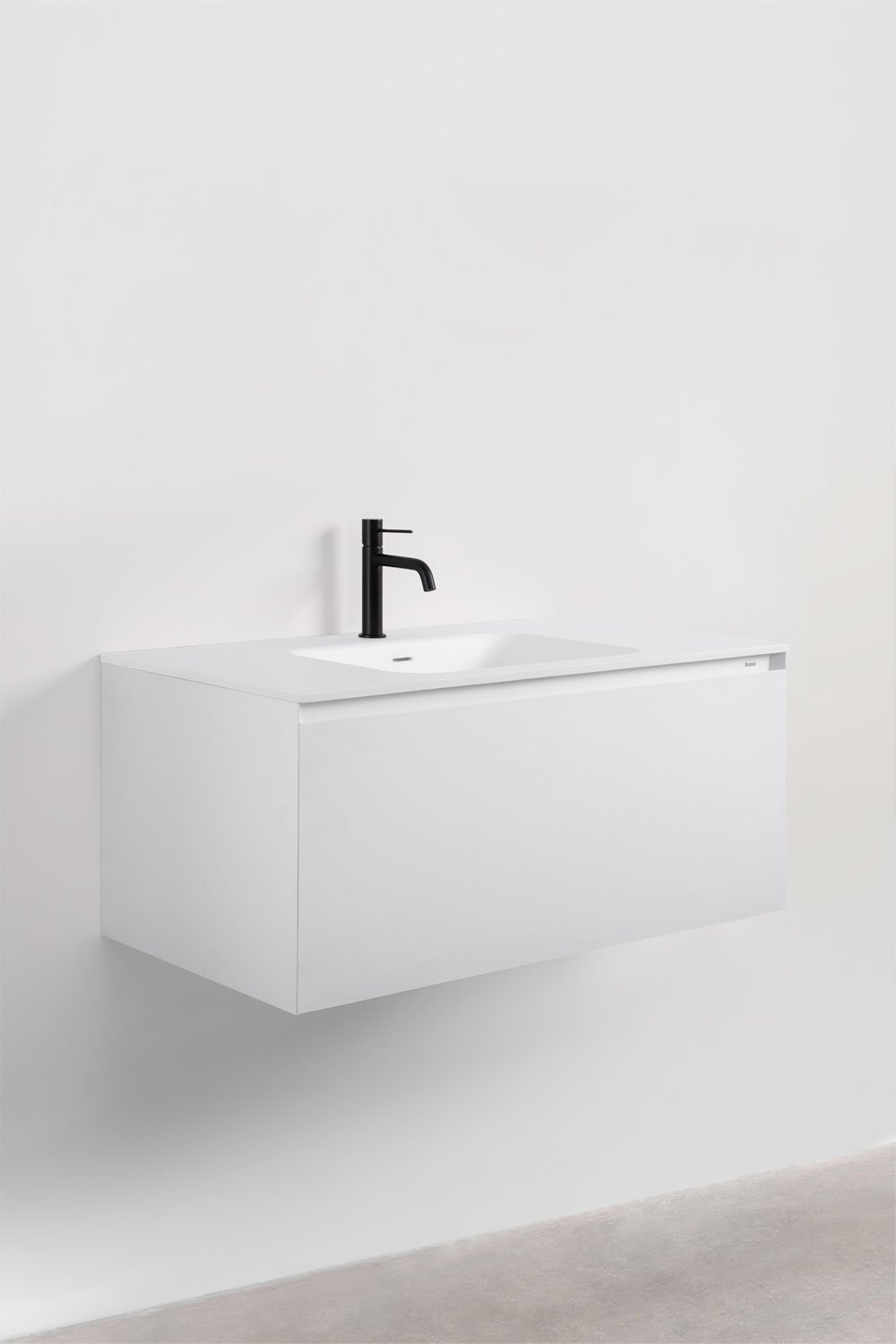 Ensemble de meubles de salle de bain en bois Macrae avec lavabo intégré    , image de la galerie 2