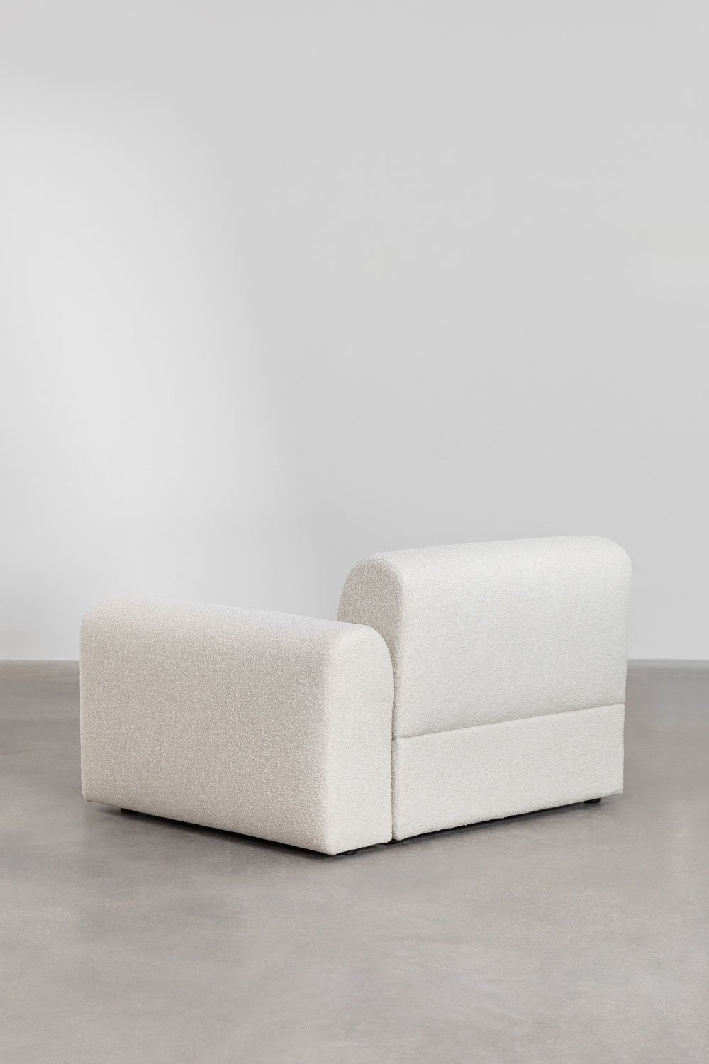 Module d'angle droit pour canapé modulaire en bouclette Borjan, image de la galerie 5