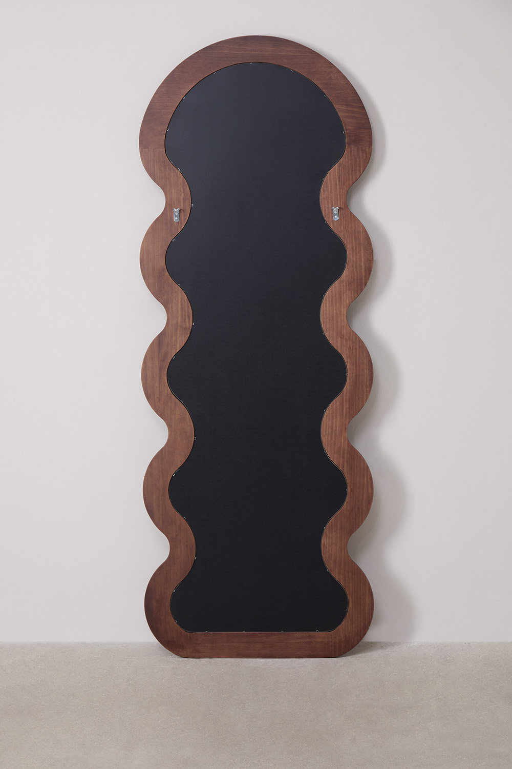 Miroir Noir à Gratter En Bois Obsidienne Avec Motif Crâne - Miroir Mural Carré 12" - Décor Occulte